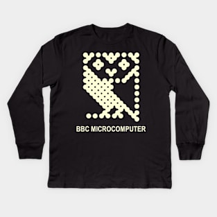 bbc microcomputer micro computer owl Kids Long Sleeve T-Shirt